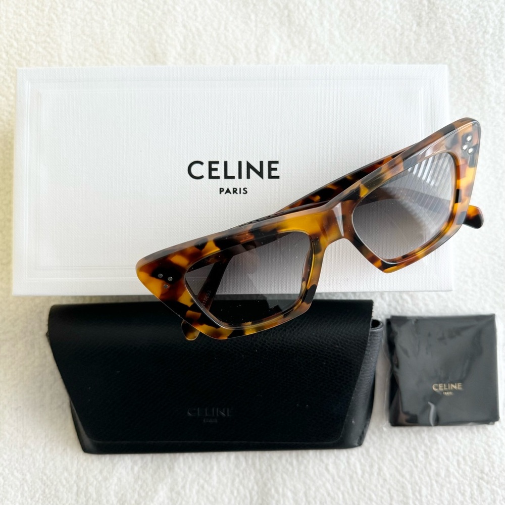 Celine Cat-eye Tortoiseshell-acetate Sunglasses - Picture 12 of 16